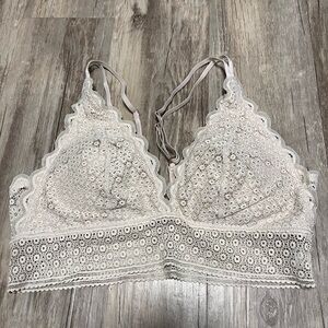 Aerie Lace Bralette in Cream